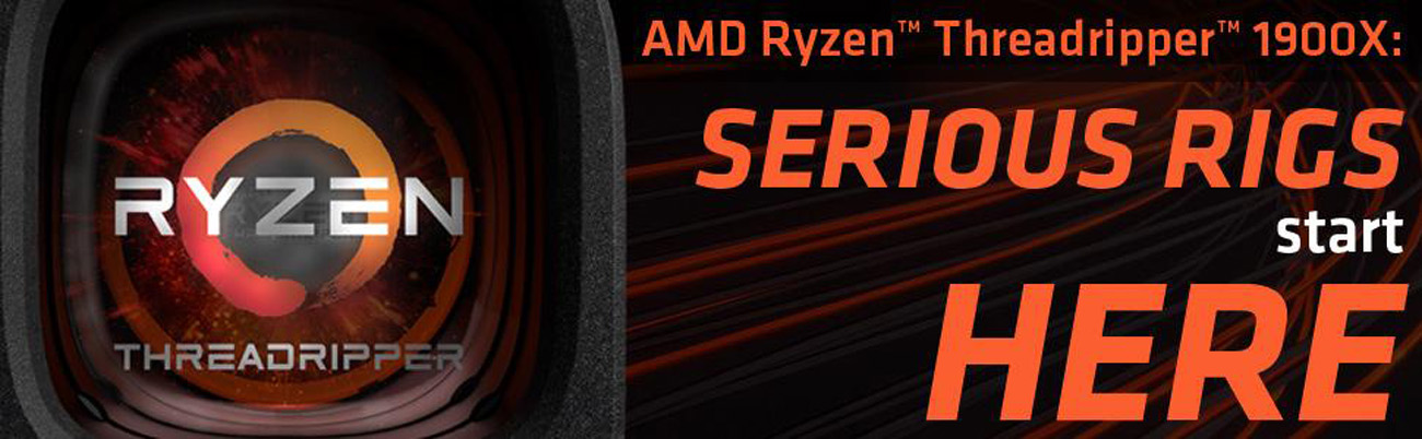 AMD Ryzen Threadripper 1900X 8-Core / 16 Threads 3.8 GHz Socket sTR4
